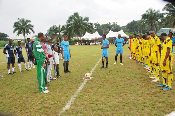 Football competition between youths of five villages in Obowu LGA of Imo State 